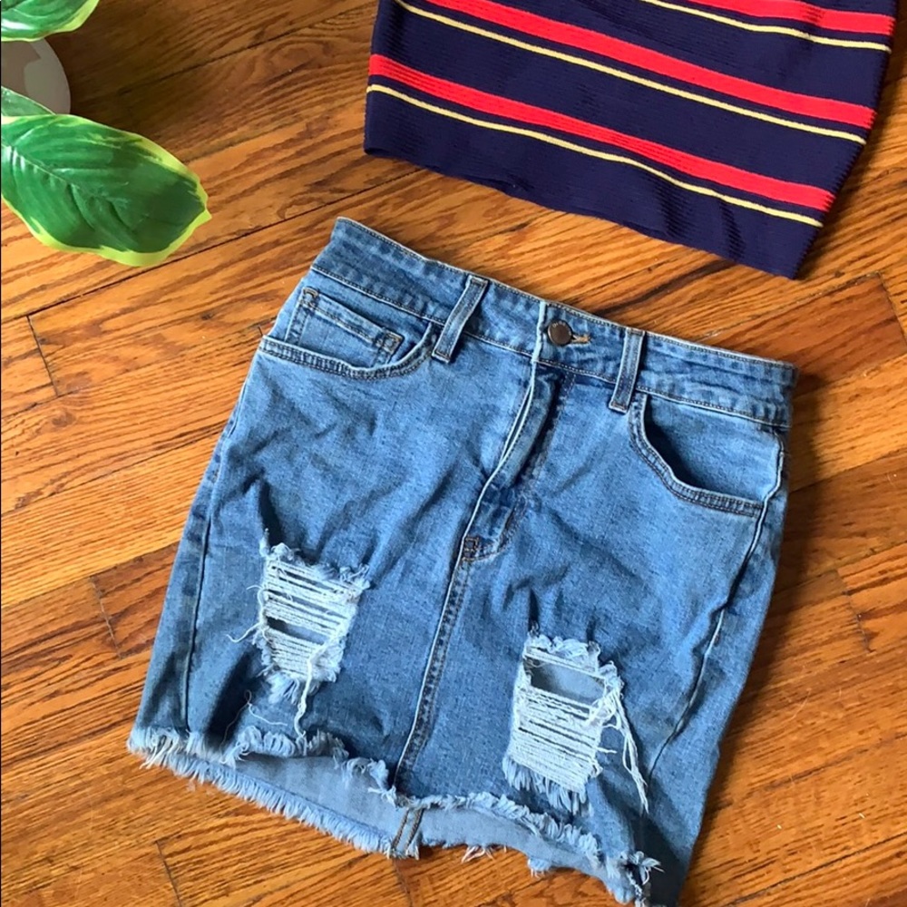 Denim skirt
